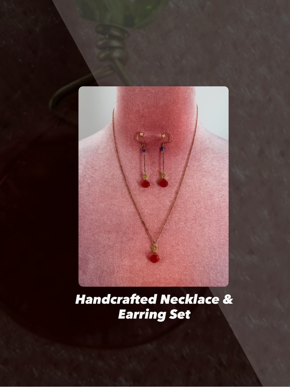 EUC Handcrafted Jewelry Set
